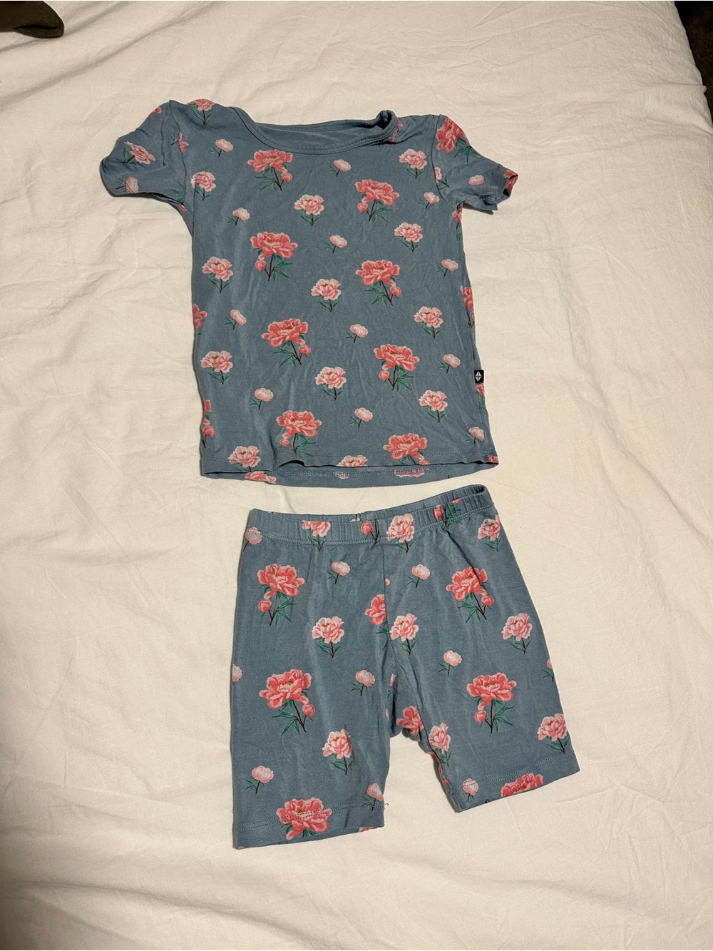 Kyte BABY Bamboo Pajama Set Floral Botanical Collection - PEONY